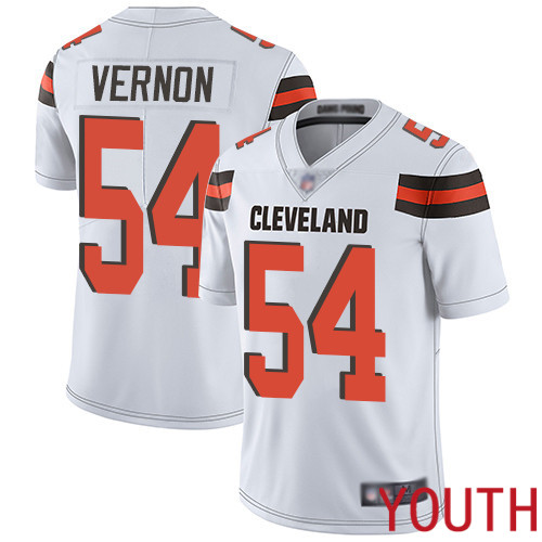 Cleveland Browns Olivier Vernon Youth White Limited Jersey 54 NFL Football Road Vapor Untouchable